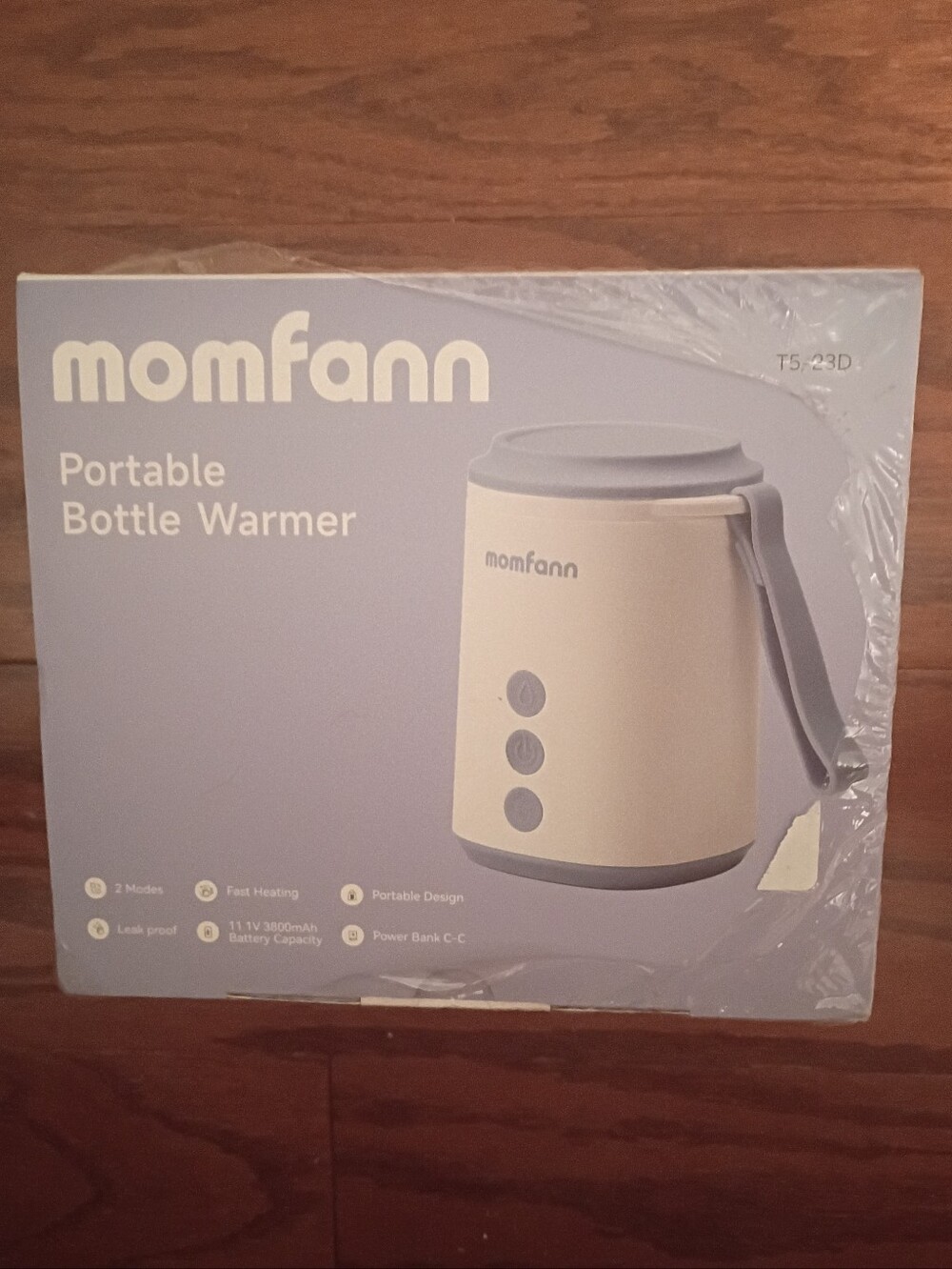 MomfannPortable Bottle Warmer - White & Light Gray- NIB